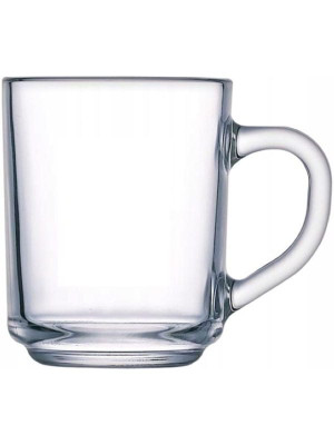 Szklanki hartowane 6 szt z uchem bezbarwne Luminarc