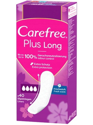 Carefree wkładki higieniczne 40 szt Plus Long