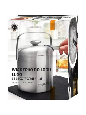 Wiaderko do lodu 1,3 L ze szczypcami Konighoffer