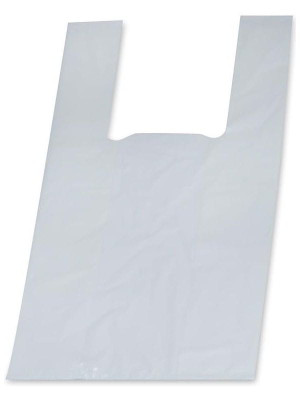 Reklamówki (30x55 cm) foliowe białe LDPE 50 szt