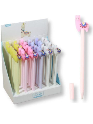 Długopis niebieski 1 szt figurka Lama różne kolory