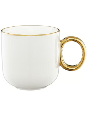 Kubek (380 ml) biało - złoty Royal Ambition