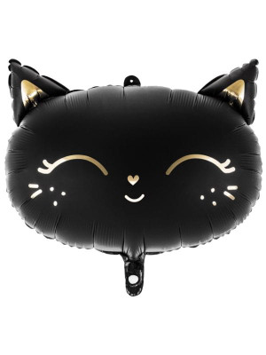 Balon foliowy kotek czarny PartyDeco