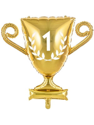 Balon foliowy puchar złoty PartyDeco