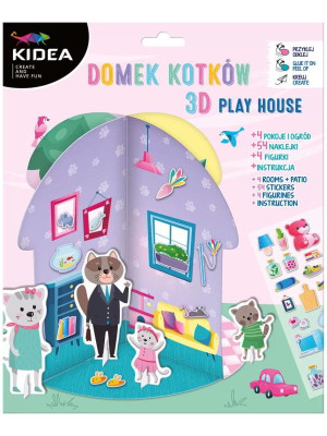 Zestaw kreatywny Domek Kotów 3D Kidea