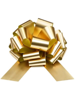 Kokarda dekoracyjna 30 cm złota PartyDeco