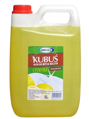 Kubuś płyn do mycia naczyń, 5 L, cytrynowy/miętowy