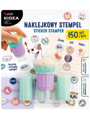 Stempel naklejkowy dla dzieci (150 szt) Kidea