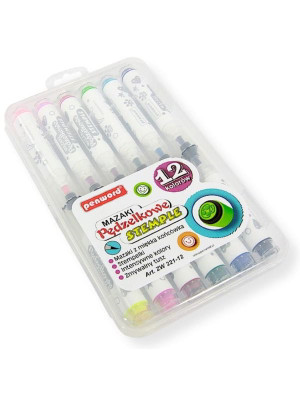 Mazaki pędzelkowe 12 szt ze stmpelkami Penword