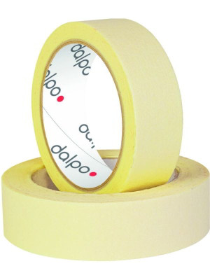 Taśma malarska 30mmx25m żółta Dalpo