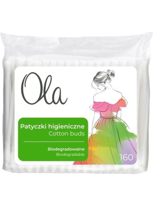Ola patyczki higieniczne 160 szt biodegradowalne
