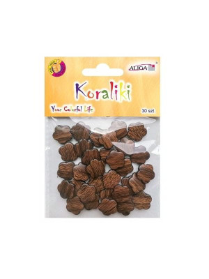 Koraliki 30 szt (1,5x1,5 cm) kwiatki Aliga