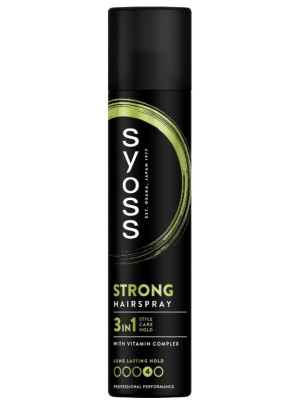 Syoss lakier do włosów mocny 4, 300 ml, 3-w-1