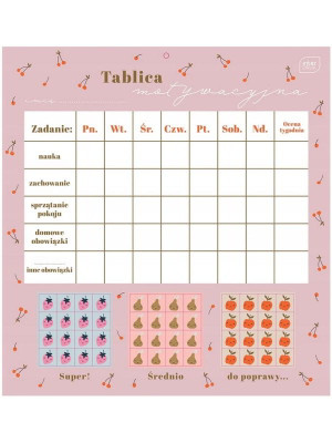 Tablica motywacyjna dla dzieci z naklejkami Girls