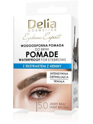 Delia pomada do brwi 5.0 jasny brąz, 7 g, wodoodporna