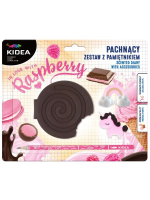 Pamiętnik zapachowy z akcesoriami malinowy Kidea