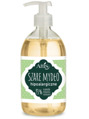 Attis szare mydło w płynie, 500 ml, hipoalergiczne