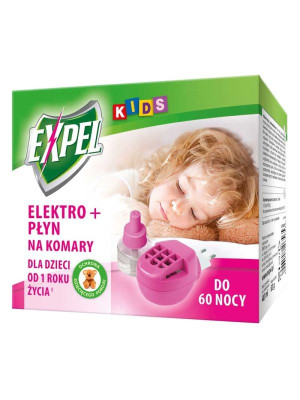 Expel Kids elektro + płyn na komary 40 ml dla dzieci