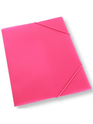 Teczka A4 z gumką różowa Polsirhurt