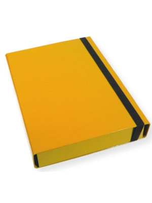 Teczka A4 skrzydłowa żółta 5 cm