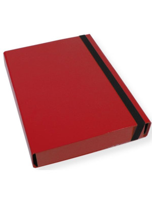 Teczka A4 skrzydłowa czerwona 5 cm