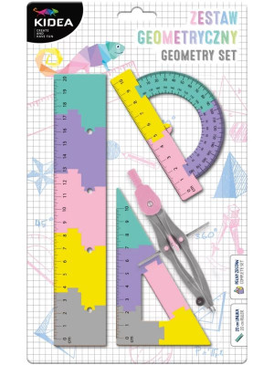 Zestaw geometryczny (4 elementy) puzzle moro Kidea