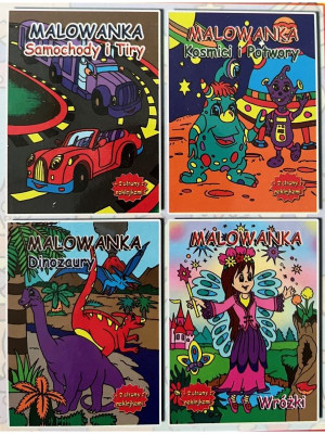 Kolorowanka, Malowanka + naklejki 1 szt Penword