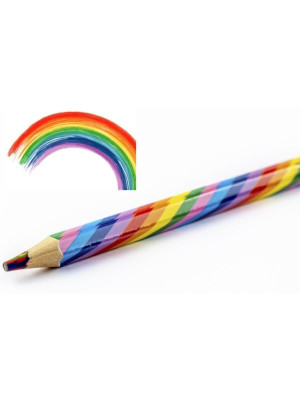 Kredka gruba z wielokolorowym wkładem Strigo