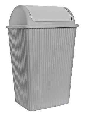 Kosz na śmieci (10 L) uchylny szary Curly Domotti