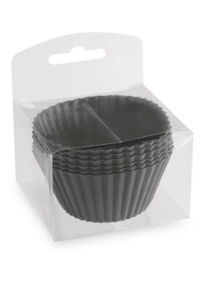 Foremki na muffinki 6 szt silikonowe szare Tadar