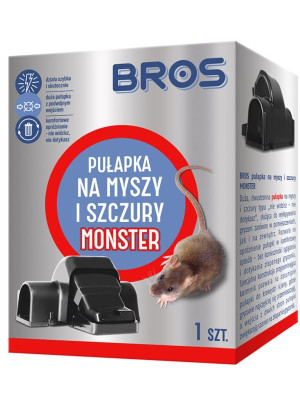 Bros pułapka na myszy i szczury 1 szt Monster