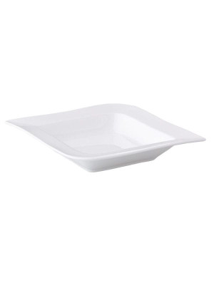 Talerz do zupy (22x22 cm) biały Fala Ambition