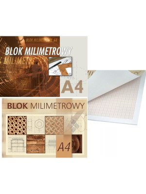 Blok milimetrowy A4 20 kartek 1 szt
