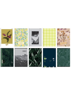 Zeszyt A5 w kratkę 80 kartek - różne wzory