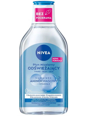 Nivea płyn micelarny odświeżający, 400 ml, Kompleks Aminokwasowy