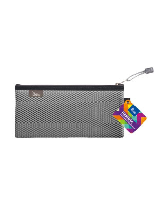 Koperta, teczka mała z suwakiem czarno-szara BT609-V