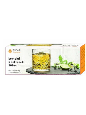 Szklanki do napojów (6x300 ml) Cask Tadar