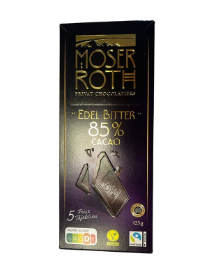 Czekolada Moser Roth 85% Cacao 125g Edel Bitter