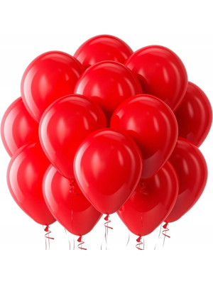 Balony 10 szt. czerwone PartyDeco