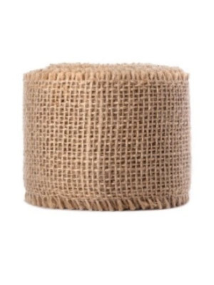 PartyDeco taśma, wstążka jutowa 5x5m dekoracyjna