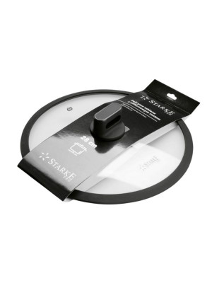 Pokrywka z silikonem (28 cm) Czarna Strake