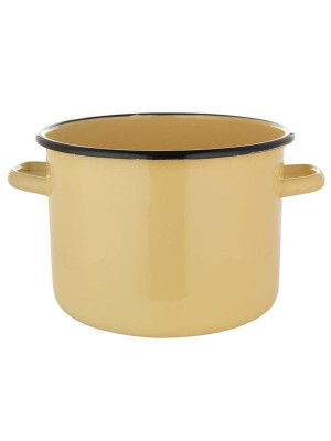 Garnek emaliowany 7 L (22 cm) tradycyjny, kremowy