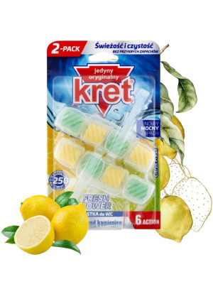 Kret zawieszka do WC, (2x 40 g), Cytryna