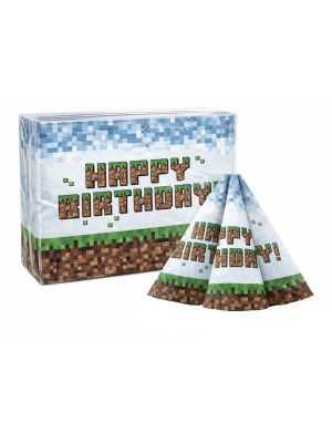 Serwetki papierowe 20 szt (33x33 cm) Mincraft Daisy