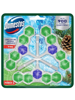 Domestos zawieszka do WC, (3x 50 g), Power-5, Sosna