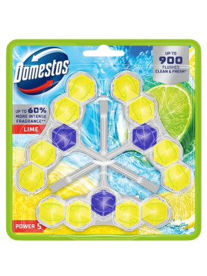 Domestos zawieszka do WC, (3x 50 g), Power-5, Limonka