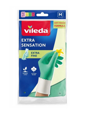 Vileda rękawice gumowe 1 para (rozmiar M) Extra Fine