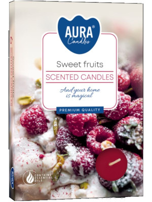 Podgrzewacze zapachowe 6 szt Słodkie Owoce Aura