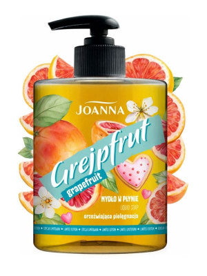 Joanna mydło w płynie z pompką, 500 ml, Grapefruit