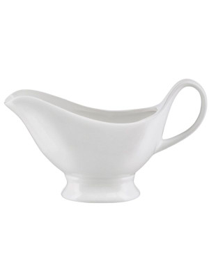 Sosjerka porcelanowa, (275 ml) biała, Kubiko, Fala, Dajar